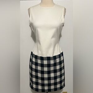 Vintage Emanuel Ungaro Gingham Shift Dress | Built-In Panty | Size 8